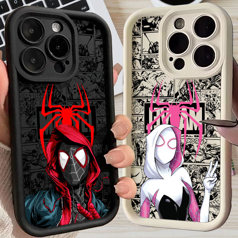 Phone Cases For Iphone 16 - غطاء هاتف سبايدرمان مايلز موراليس جوين