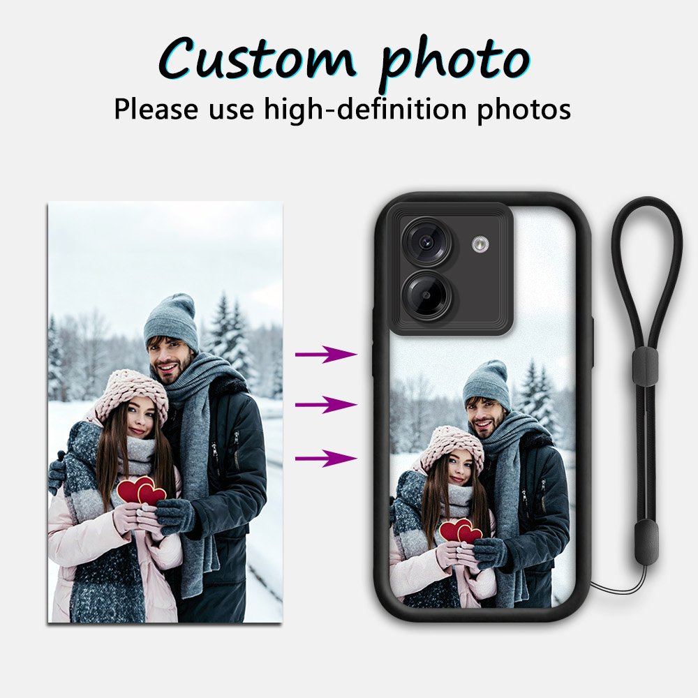 Phone Cases Customized - غطاء هاتف مخصص مع صورة وحبل