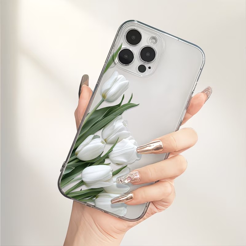 Phone Cases Like Loopy - غطاء هاتف مطبوع بتصميم زهرة التوليب