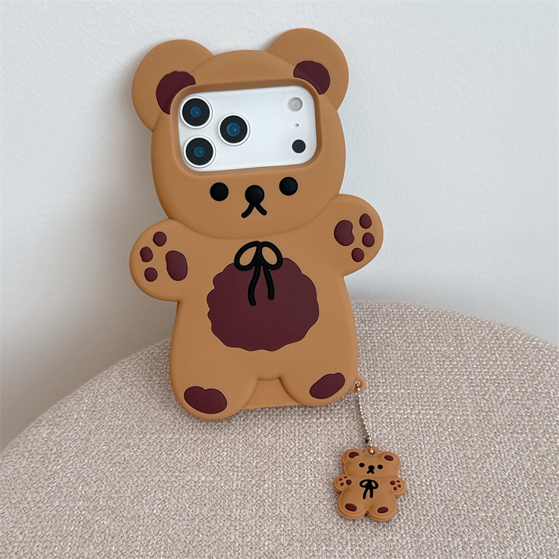 Phone Cases Like Loopy - ثلاثية الأبعاد الكرتون الدب لينة سيليكون