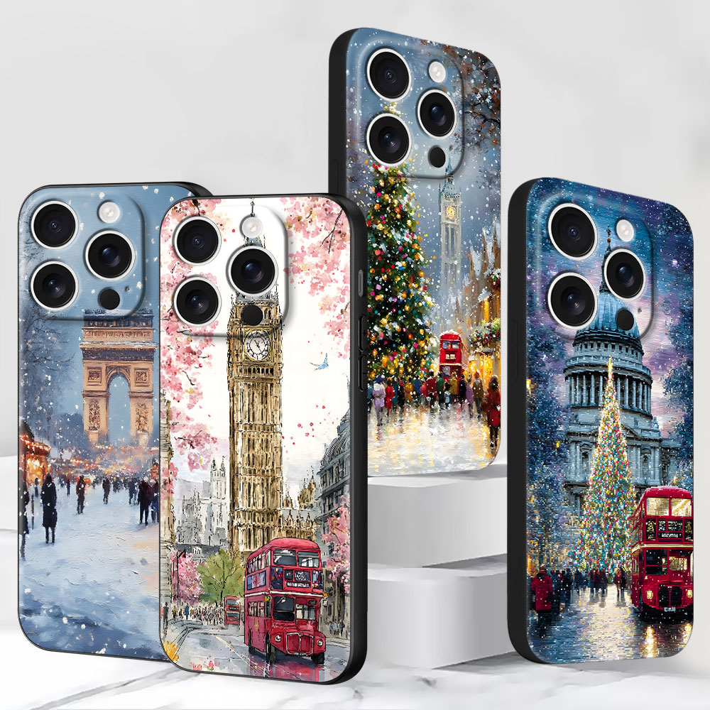 Phone Cases London - غطاء هاتف شتوي بتصميم عيد الميلاد
