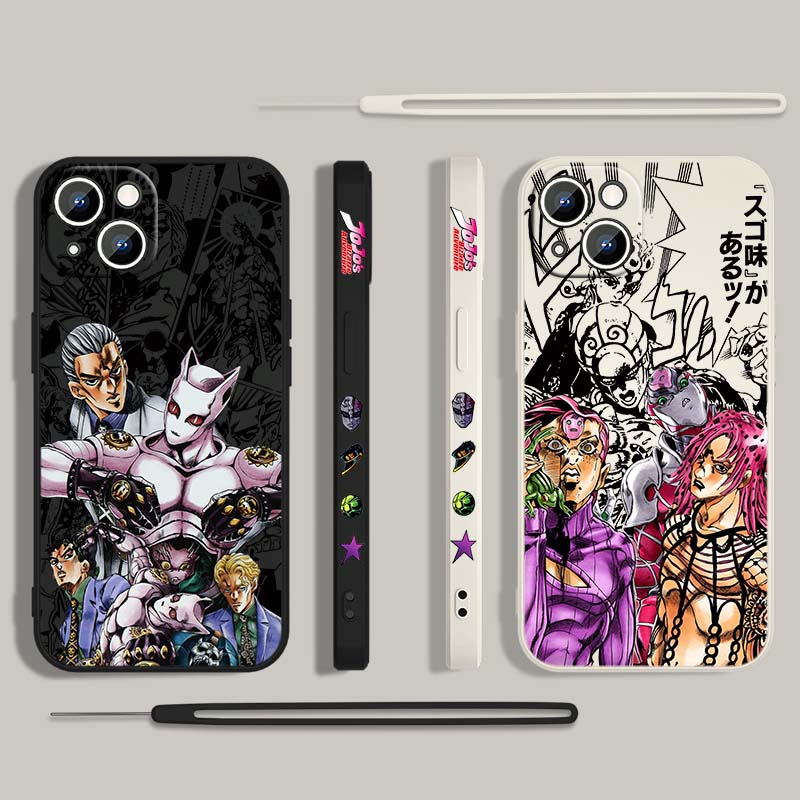 جراب هاتف سائل بتصميم أنمي JOJ - مراجعة Phone Cases For Iphone 16 وسعره