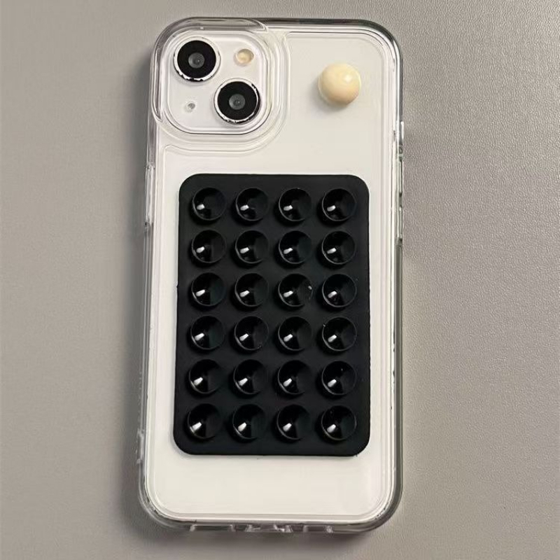 حامل هاتف سيليكون لاصق بقاعدة  - مراجعة Phone Cases Silicone وسعره