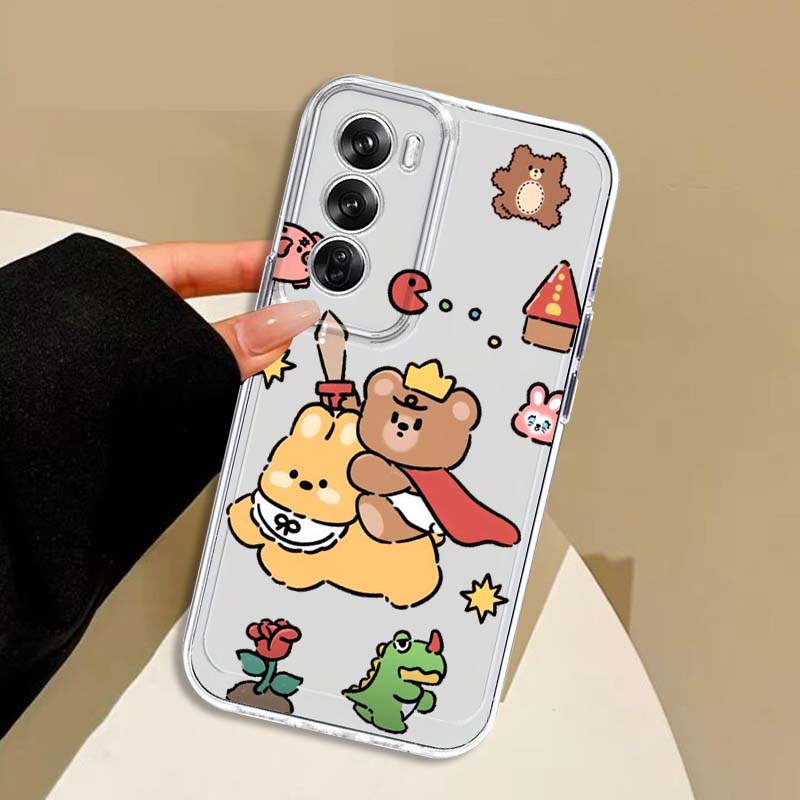 جراب هاتف شفاف بتصميم قطة وكلب - مراجعة Oppo A78 وسعره