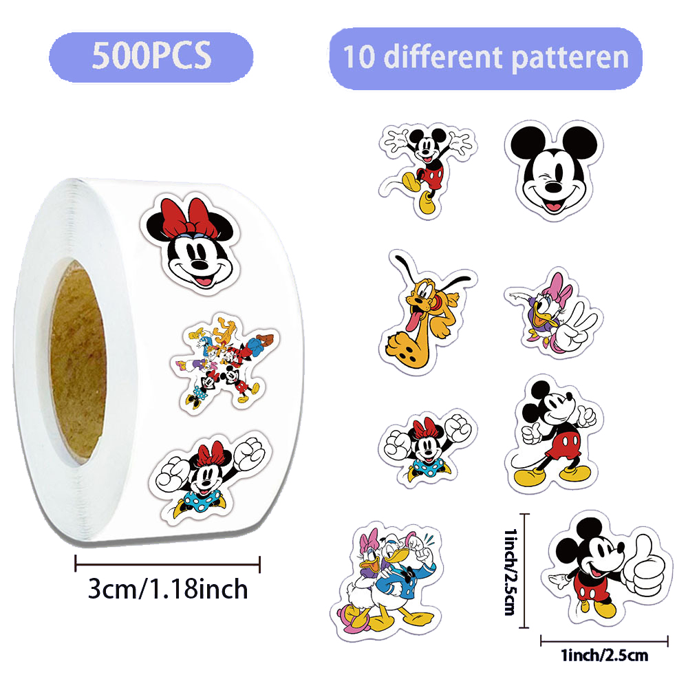500 قطعة/لفة ملصقات كرتونية دي - مراجعة Phone Cases Disney وسعره