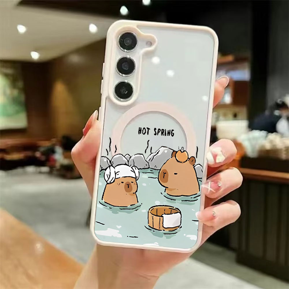 غطاء هاتف مغناطيسي شفاف ملون ل - مراجعة Phone Cases Galaxy S23 وسعره