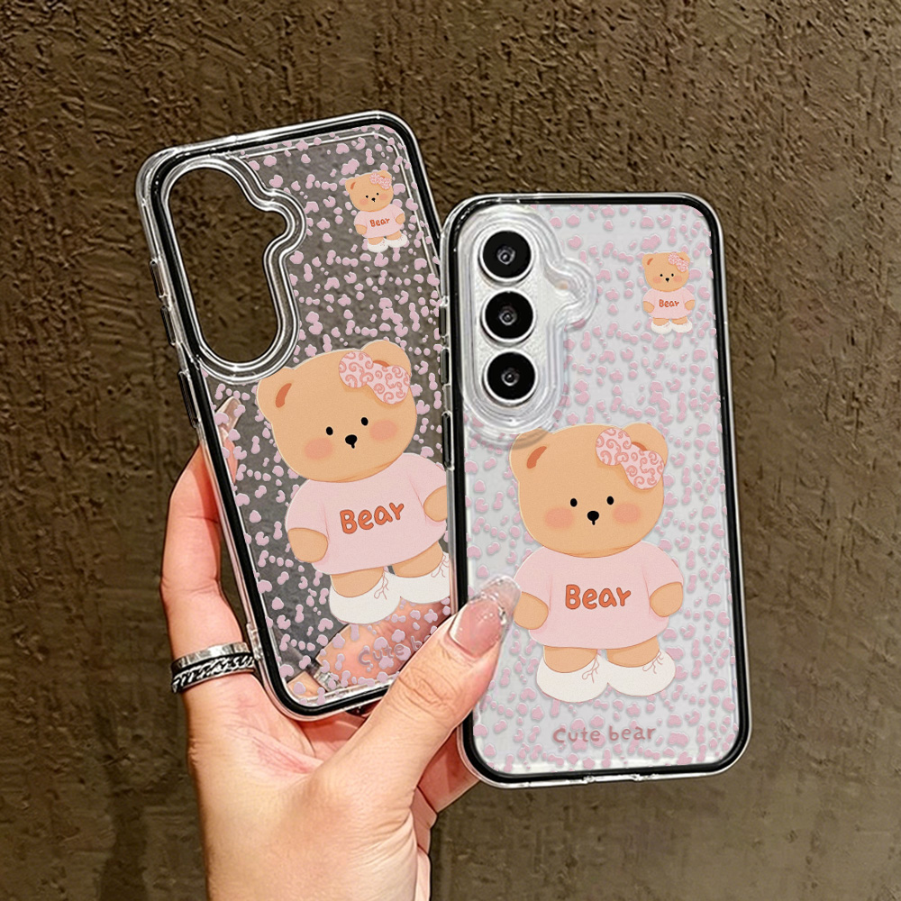 غطاء هاتف لطيف على شكل دب ثنائ - مراجعة Phone Cases Galaxy S23 وسعره
