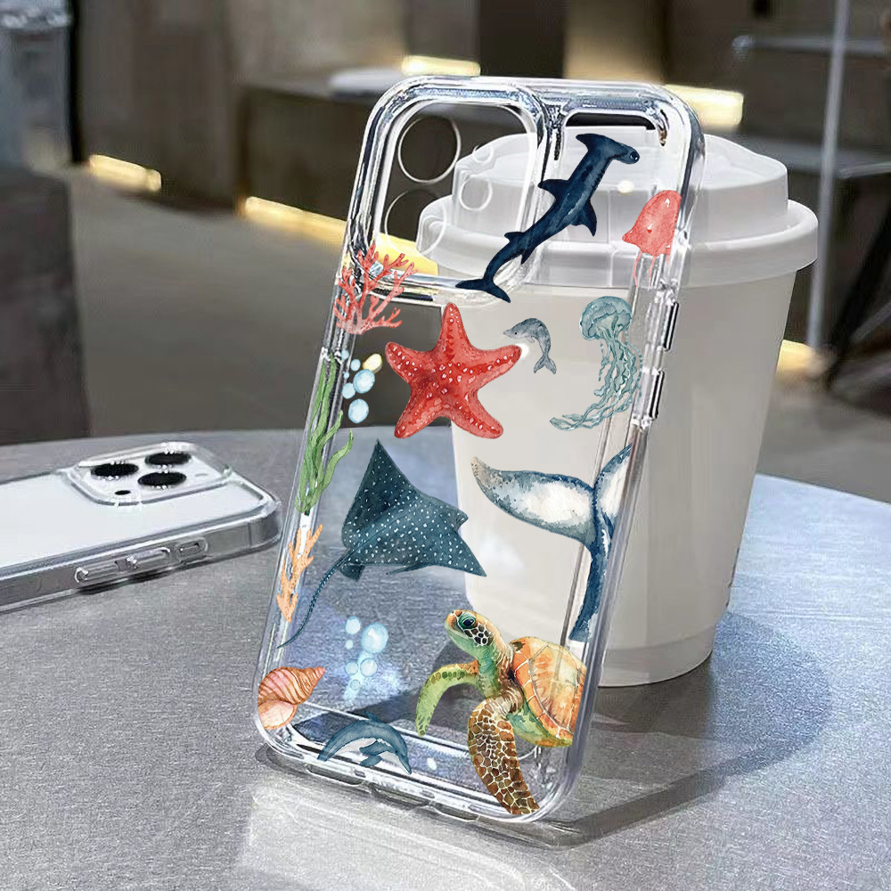غطاء حماية بتصميم حيوانات البح - مراجعة Phone Cases Xs Iphone وسعره
