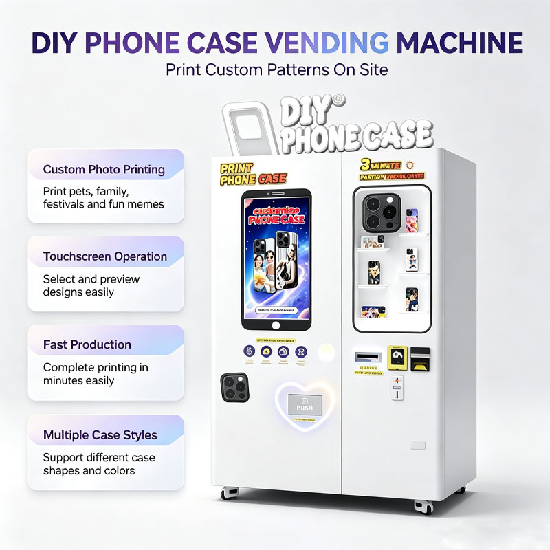 كشك بيع أغطية الهواتف المخصصة، - مراجعة Phone Cases Vending Machine وسعره