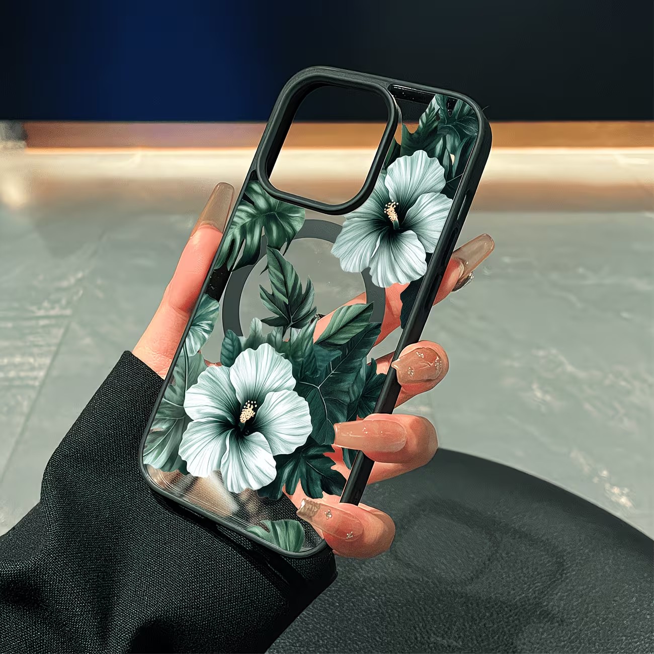 غطاء هاتف شفاف بتصميم زهور خضر - مراجعة Phone Cases Like Loopy وسعره